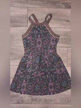 American Eagle Women’s Size 8 Boho Dress Sleeveless Zip Back Paisley Print